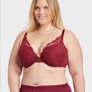 NWOT Auden The Sublime plus size plunge push up bra